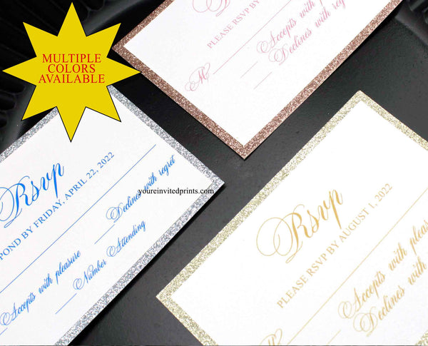 Add On - RSVP Cards, Matching RSVP Card for Laser Cut Invitation